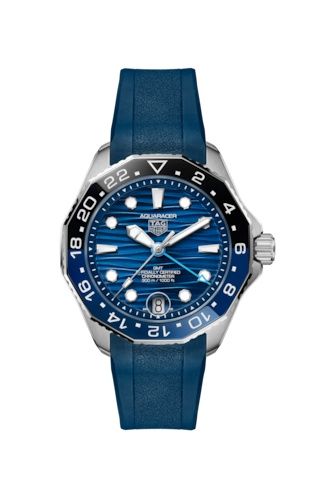 TAG Heuer Aquaracer Professional 300 GMT 42 Stainless Steel / Blue / Rubber